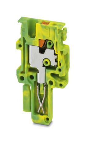 PP-H 1,5/S/1-M GNYE TERMINAL BLOCK, PLUGGABLE, 1WAY, GRN/YEL PHOENIX CONTACT