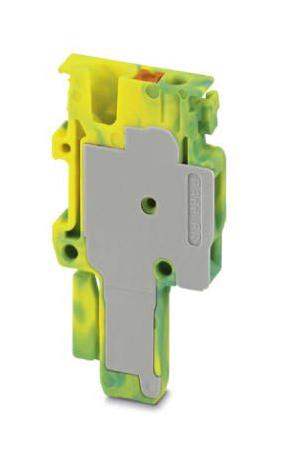 PP-H 1,5/S/1-R GNYE TERMINAL BLOCK, PLUGGABLE, 1WAY, GRN/YEL PHOENIX CONTACT