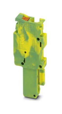 PP-H 2,5/1-L GNYE TERMINAL BLOCK, PLUGGABLE, 1WAY PHOENIX CONTACT