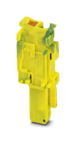 PP-H 2,5/1-R GNYE TERMINAL BLOCK, PLUGGABLE, 1WAY PHOENIX CONTACT