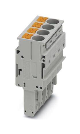 PP-H 6/ 4 TERMINAL BLOCK, PLUGGABLE, 4WAY PHOENIX CONTACT