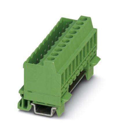 MSTBVK 2,5/ 6-G-5,08 DIN RAIL TB, PLUG-IN BLOCK, 6WAY, 12AWG PHOENIX CONTACT