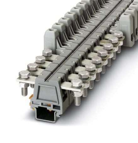 UHV 25-AS/AS DIN RAIL TB, HIGH CURRENT, 2WAY, 4AWG PHOENIX CONTACT