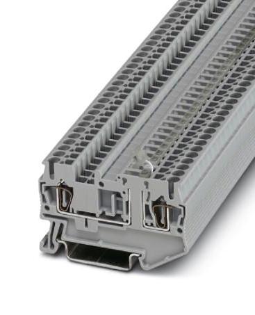 ST 2,5-MT-MGY DINRAIL TERMINAL BLOCK, 2WAY, 12AWG, GRY PHOENIX CONTACT