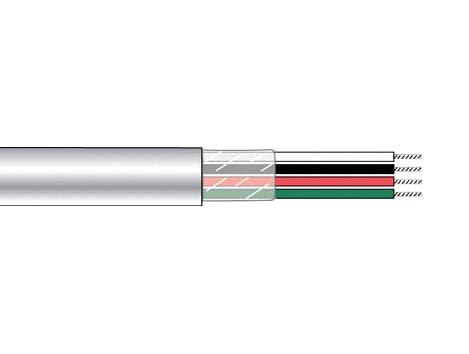 6633 WH005 UNSHLD FLEX CABLE, 3COND, 22AWG, 30M ALPHA WIRE