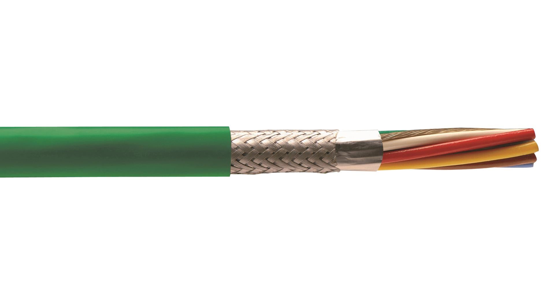 77153 SL001 SHLD CABLE, 3COND, 0.089MM2, 305M ALPHA WIRE