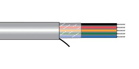 5020/50C SL005 UNSHLD FLEX CABLE, 40COND, 24AWG, 30M ALPHA WIRE