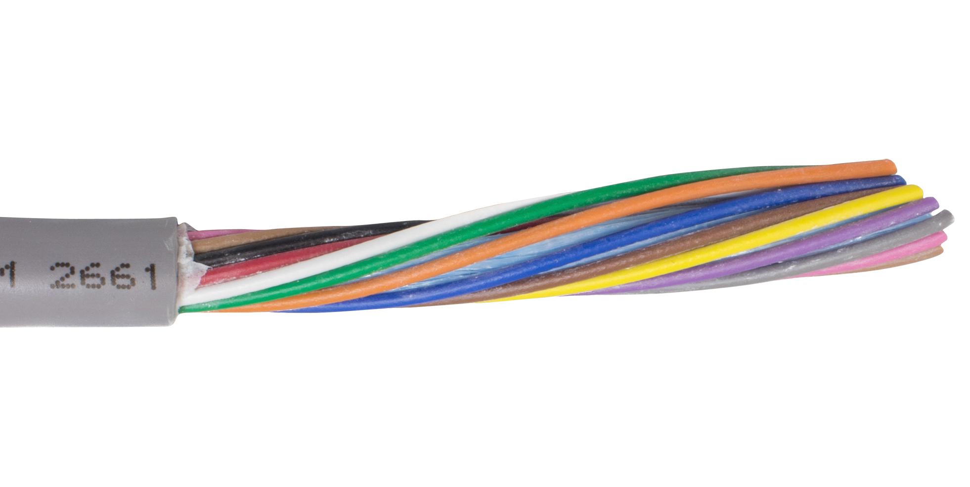 86207 SL005 UNSHLD CABLE, 7COND, 0.2MM2, 30M ALPHA WIRE