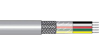M1106 SL005 SHLD CABLE, 6COND, 0.2MM2, 30M ALPHA WIRE