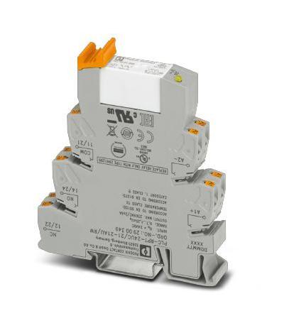 PLC-RPT- 24UC/21-21AU/RW POWER RLY, DPDT, 24VDC, 0.05A, DIN RAIL PHOENIX CONTACT