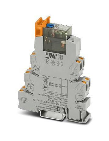 PLC-RPT-120UC/21-21/MS POWER RELAY, DPDT, 120VAC, 6A, DIN RAIL PHOENIX CONTACT