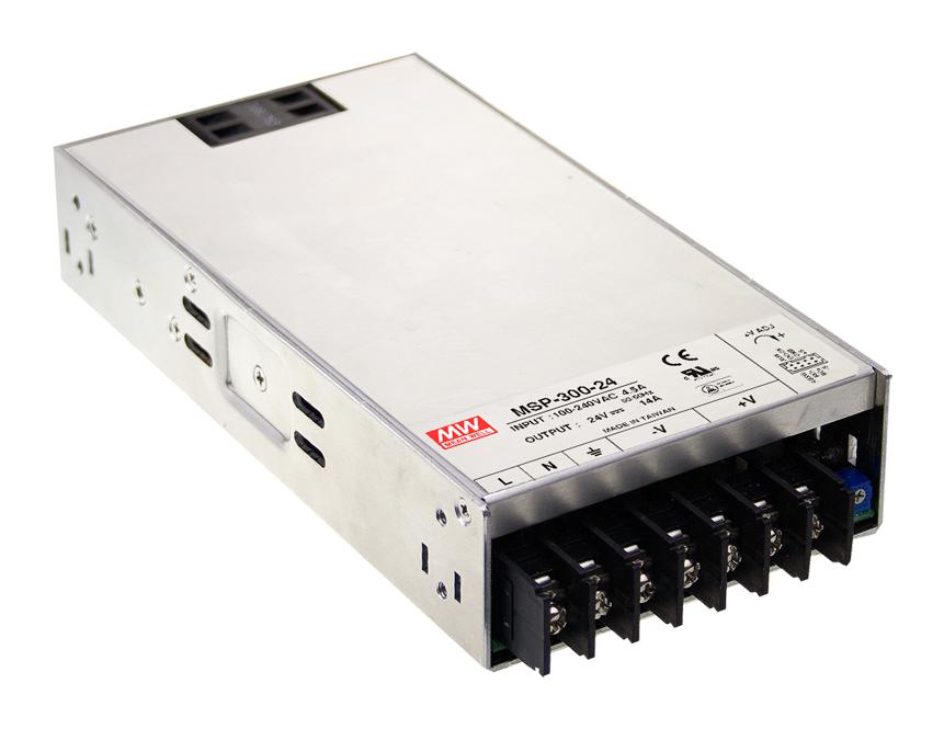 MSP-300-12 POWER SUPPLY, AC-DC, 12V, 27A MEAN WELL