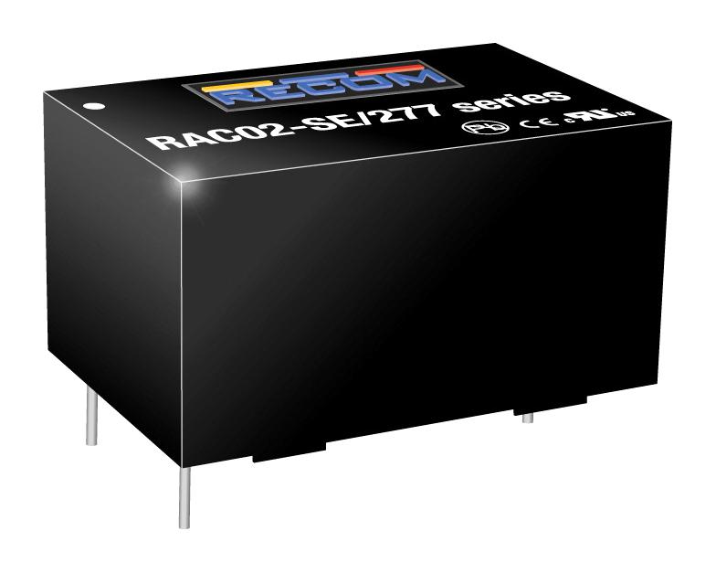 RAC02-05SE/277 Power Supply, AC-DC, 5V, 0.4A RECOM Power | Sinuss