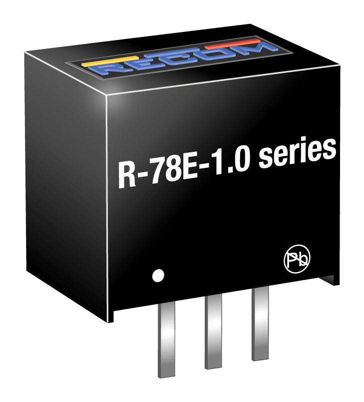 R-78E3.3-1.0 DC-DC CONVERTER, 3.3V, 1A RECOM POWER