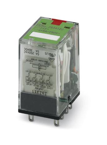 REL-IR/L- 24AC/4X21AU POWER RELAY, 4PDT, 5A, 250V PHOENIX CONTACT