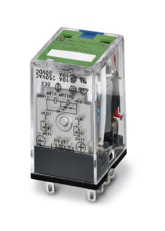 REL-IR/LDP-125DC/2X21 POWER RELAY, DPDT, 10A, 250V PHOENIX CONTACT