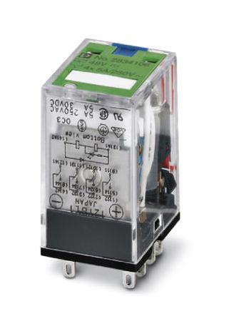 REL-IR/LDP- 48DC/4X21AU POWER RELAY, 4PDT, 5A, 250V PHOENIX CONTACT