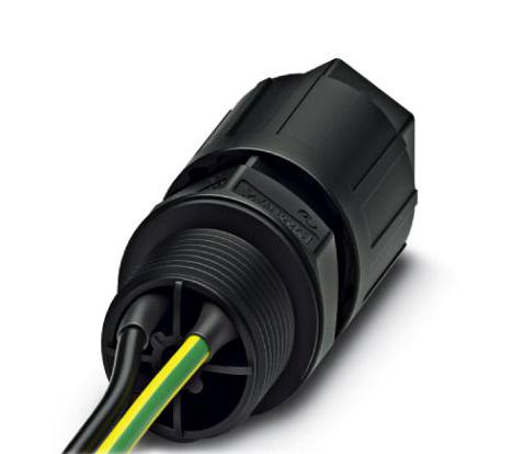 QPD W 2PE1,5 4-9 M20 1,0 BK CIR CABLE, QUICKON-FREE END, 2+PE, 1M PHOENIX CONTACT