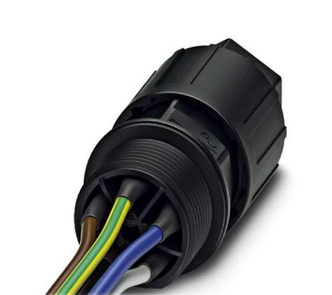 QPD W 4PE1,5 9-14 M25 0,5 BK CIR CABLE, QUICKON-FREE END, 4+PE, 500MM PHOENIX CONTACT