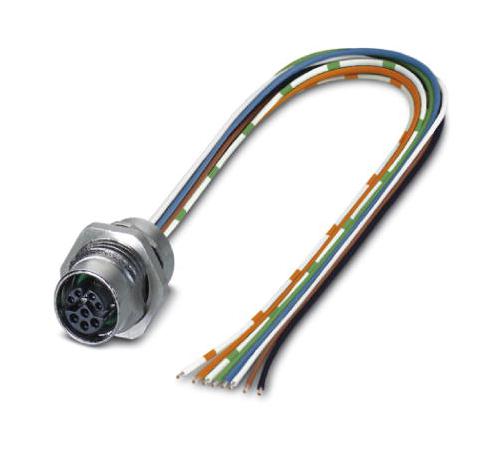 SACC-DSI-FSY-8CON-M16/0,5 SCO CBL ASSY, SENSOR, M12 RCP-FREE END, 0.5M PHOENIX CONTACT