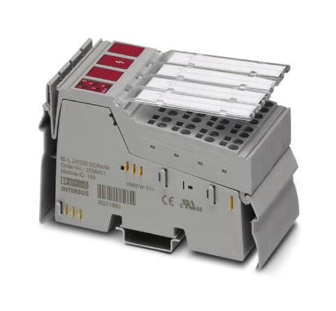 IB IL 24/230 DOR4/W-PAC INLINE RELAY TERMINAL, 3A, 24VDC/230VAC PHOENIX CONTACT