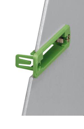 IC-DFR  7 PANEL MOUNTING FRAME, 7POS, GREEN PHOENIX CONTACT