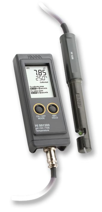 HI-991300N RANGE METERS, PH, EC, TDS, TEMPERATURE HANNA INSTRUMENTS