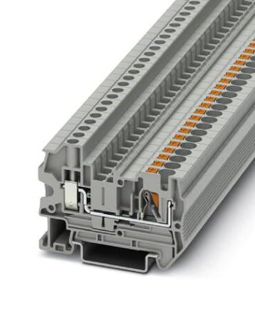 PTU 4 WH DIN RAIL TB, PUSH IN/SCREW, 2P, 24-12AWG PHOENIX CONTACT