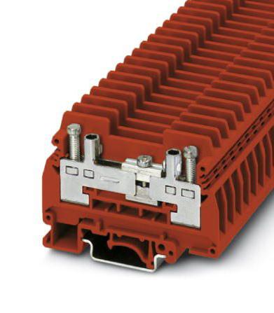 URTK/S RD DIN RAIL TB, SCREW, 2POS, 20-10AWG PHOENIX CONTACT