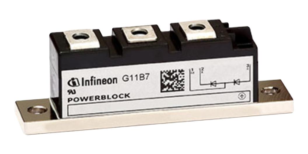 DD104N16KHPSA1 DIODE MODULE, 1 PAIR SERIES, 1.6KV, 104A INFINEON