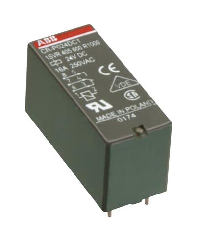 1SVR405601R4000 POWER RLY, DC, DPDT, 12VDC, 8A, 250V ABB