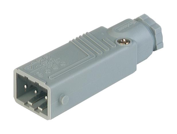 932143406 RECTNGLR PWR CONN, PLUG, 3+PE, CABLE LUMBERG AUTOMATION