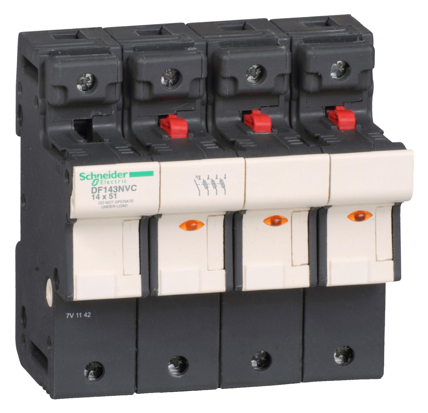 DF143NVC FUSE HOLDER 3P N 50A FOR FUSE 14 SCHNEIDER ELECTRIC