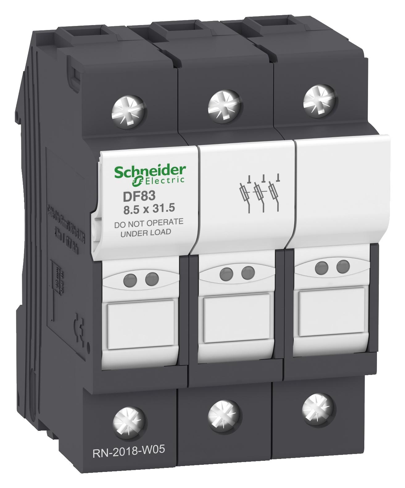 DF83 FUSE HOLDER 3P 25A FOR FUSE 8.5 X SCHNEIDER ELECTRIC