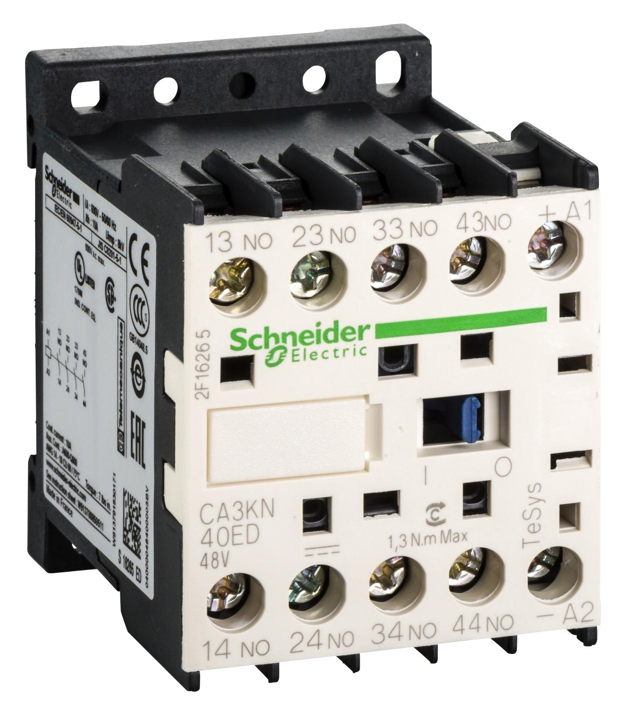 CA3KN40ED CONTROL RELAY 4NO CONTACTS SCHNEIDER ELECTRIC