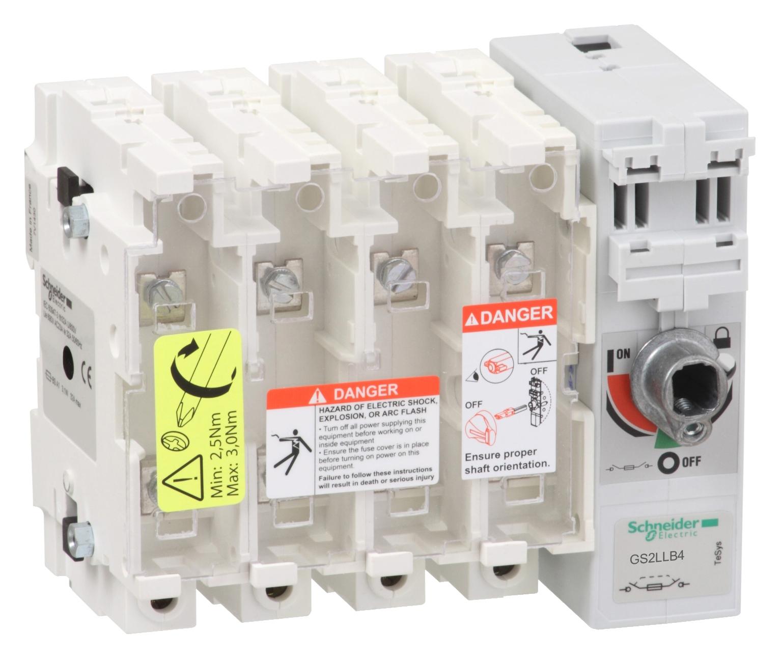 GS2LLB4 FUSE DISCONNECT SW. 4X 160A A4 SCHNEIDER ELECTRIC