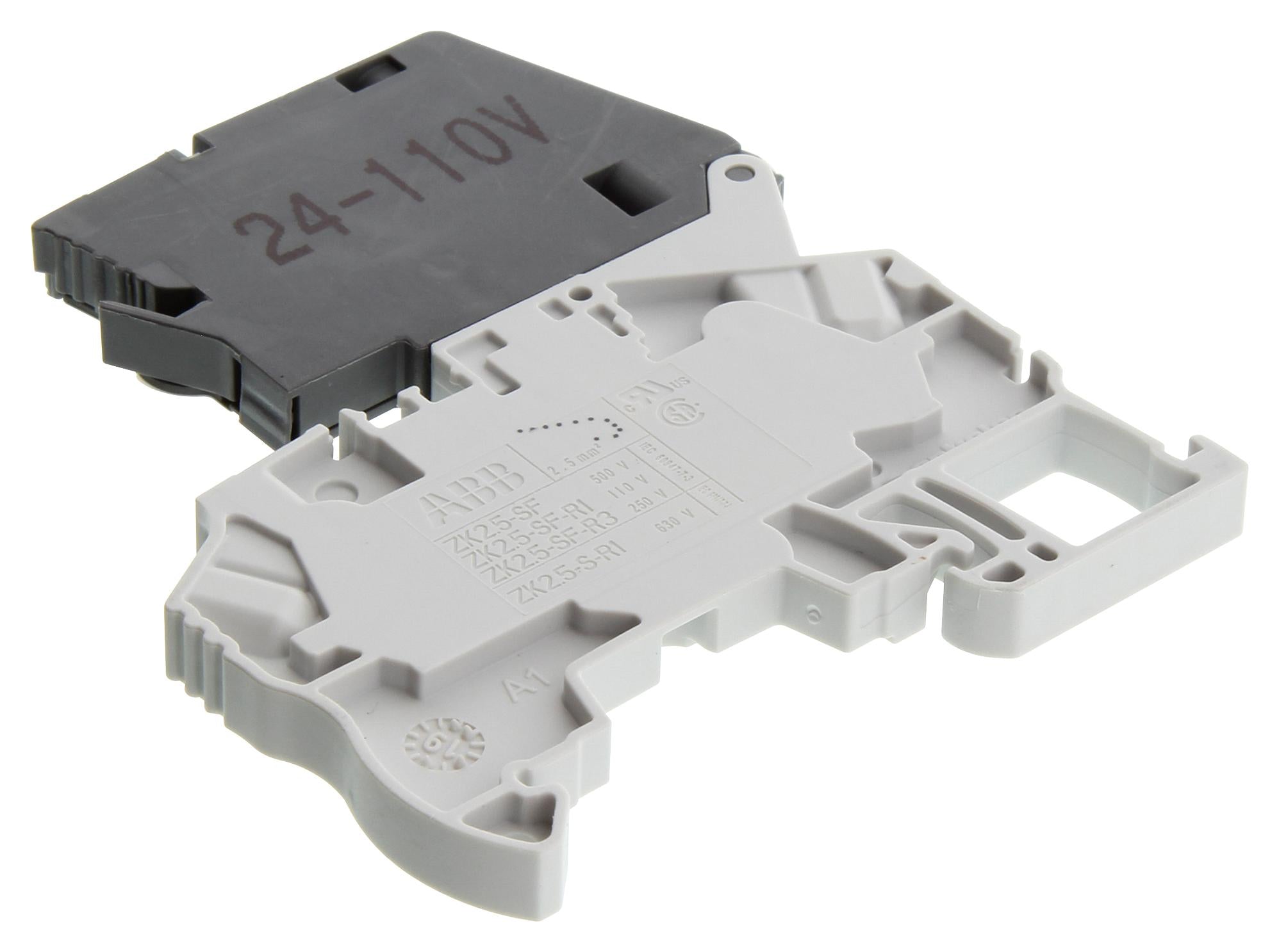 1SNK706411R0000 TERMINAL BLOCK, DINRAIL, 2POS, 12AWG ENTRELEC - TE CONNECTIVITY