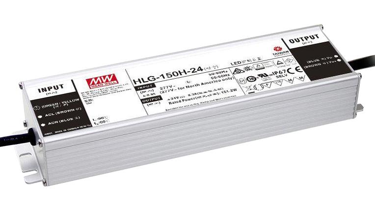 HLG-150H-24AB LED DRIVER, CONST CURRENT/VOLT, 151.2W MEAN WELL