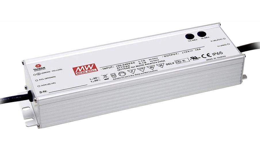 HLG-150H-20A LED DRIVER, CONSTANT CURRENT/VOLT, 150W MEAN WELL