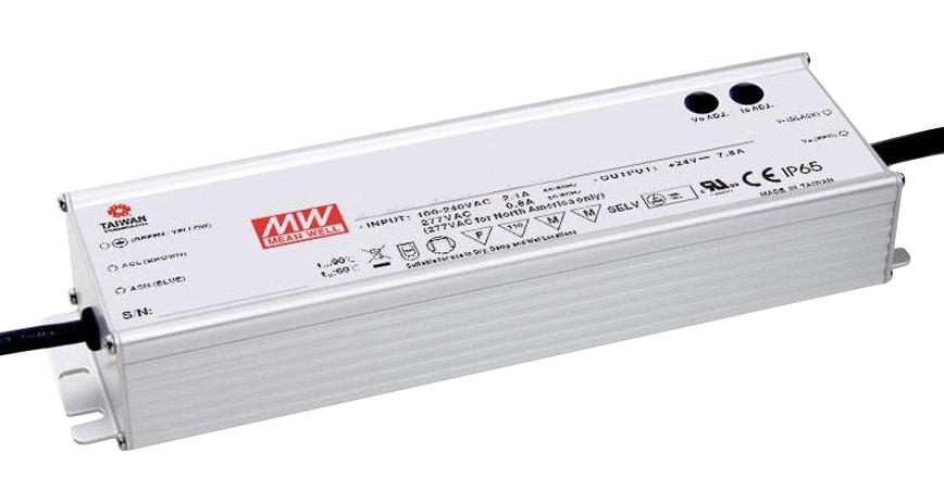 HLG-185H-36 LED DRIVER, CONST CURRENT/VOLT, 187.2W MEAN WELL