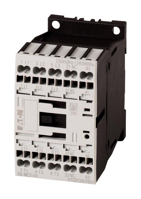 DILMC12-01(24VDC) CONTACTOR, 3-POLE+1N/C, 5.5KW EATON MOELLER