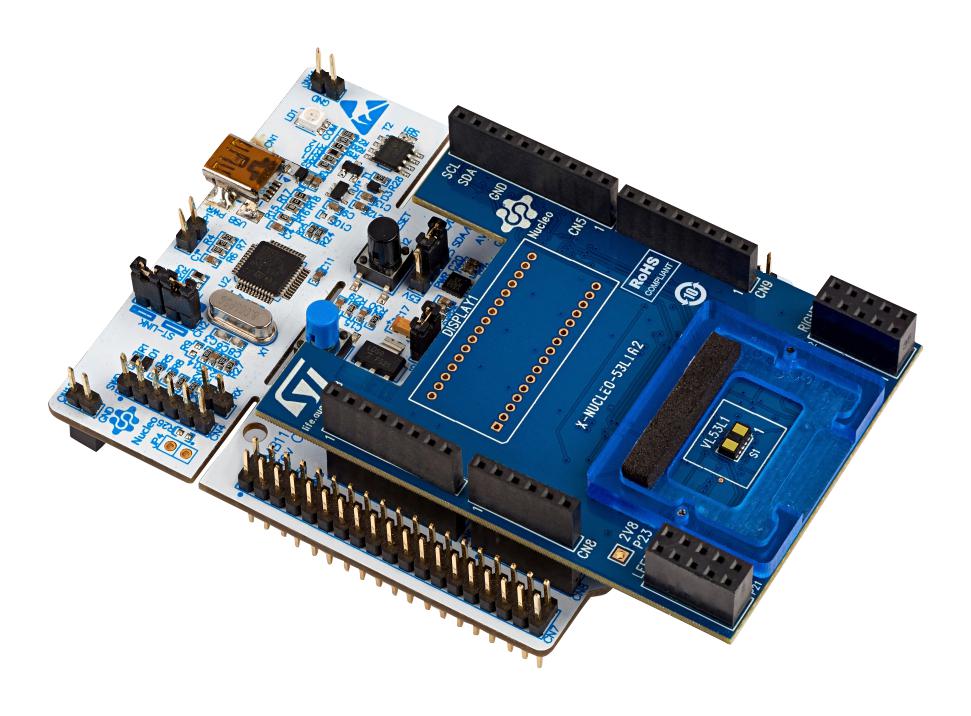 P-NUCLEO-53L1A2 EXPANSION BOARD, STM32 NUCLEO DEV BOARD STMICROELECTRONICS