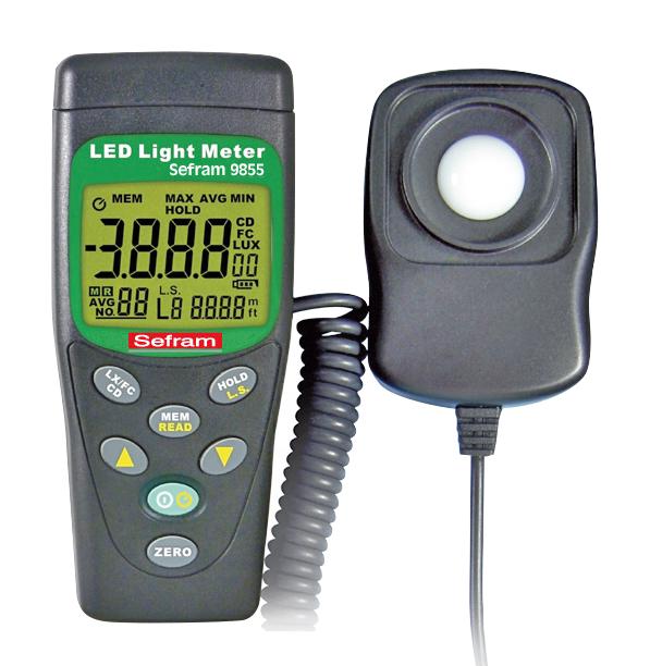 SEFRAM9855 DIGITAL LUX METER, LED LAMP, 40-40000LX SEFRAM