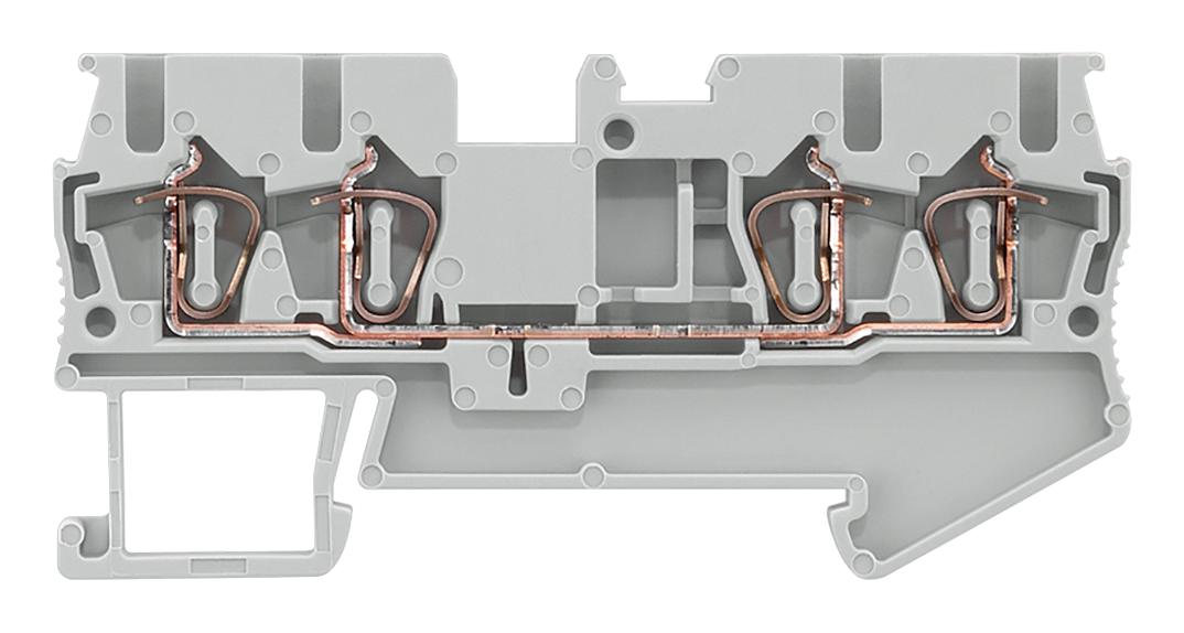 8WH2004-0AF00 DINRAIL TERMINAL BLOCK, 4WAY, 12AWG, GRY SIEMENS