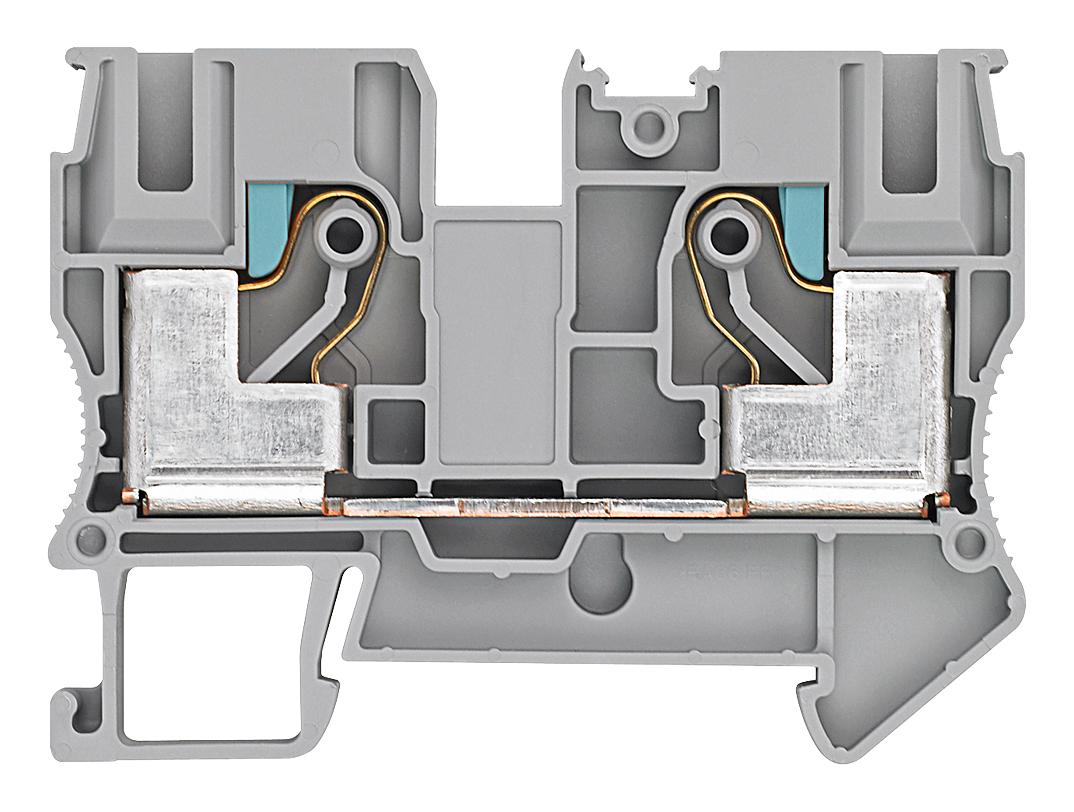 8WH6000-0AJ00 DINRAIL TERMINAL BLOCK, 2WAY, 6AWG, GRY SIEMENS