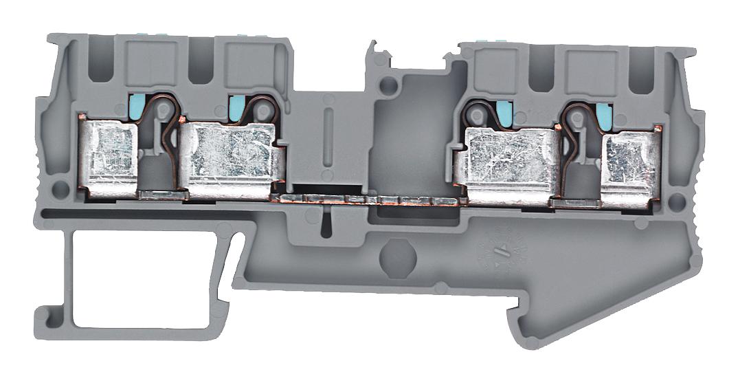 8WH6004-0AG00 DINRAIL TERMINAL BLOCK, 4WAY, 10AWG, GRY SIEMENS