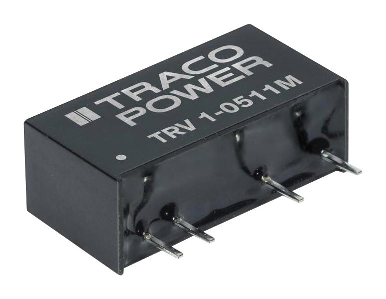 TRV 1-0511M DC-DC CONVERTER, 5V, 0.2A TRACO POWER