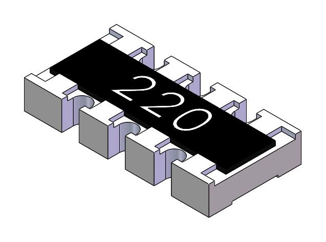 MP005637 RES N/W, ISOLATED, 1K, 0.063W, 1206 MULTICOMP PRO