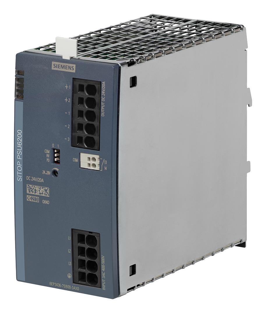 6EP3436-7SB00-3AX0 POWER SUPPLY, AC-DC, 24V, 20A SIEMENS