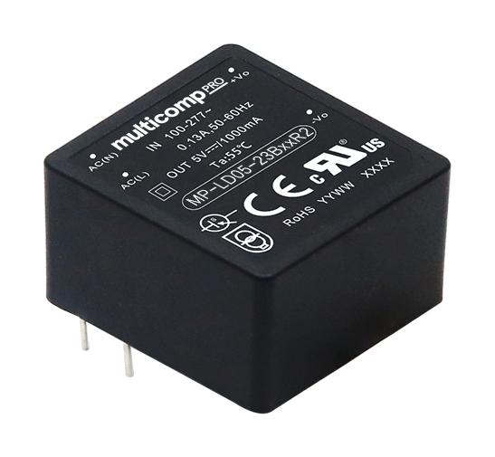 MP-LD05-23B03R2 POWER SUPPLY, AC-DC, 3.3V, 1.515A MULTICOMP PRO